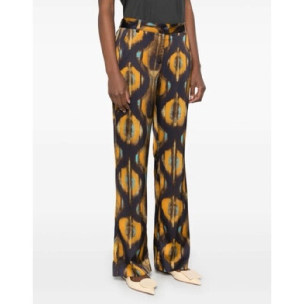 Ba&sh Sama Trouser Pants EU/36 US/ 4 Artsy Wide Leg Resort Abstract‎ Maximalist